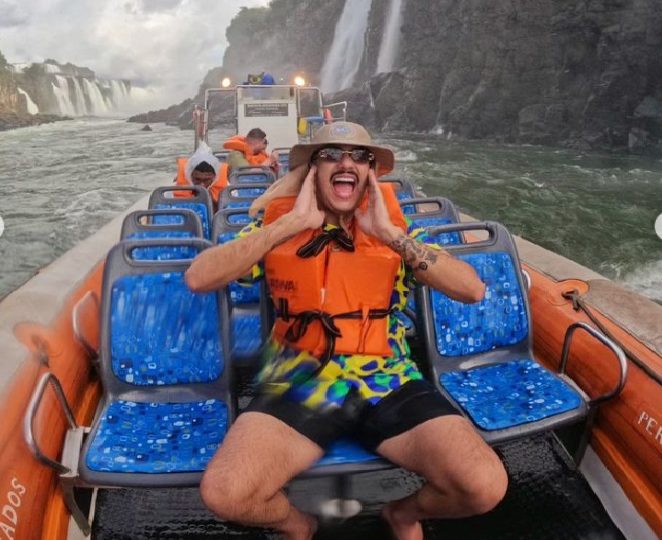 Celebridades vivenciam emoção e adrenalina no Macuco Safari