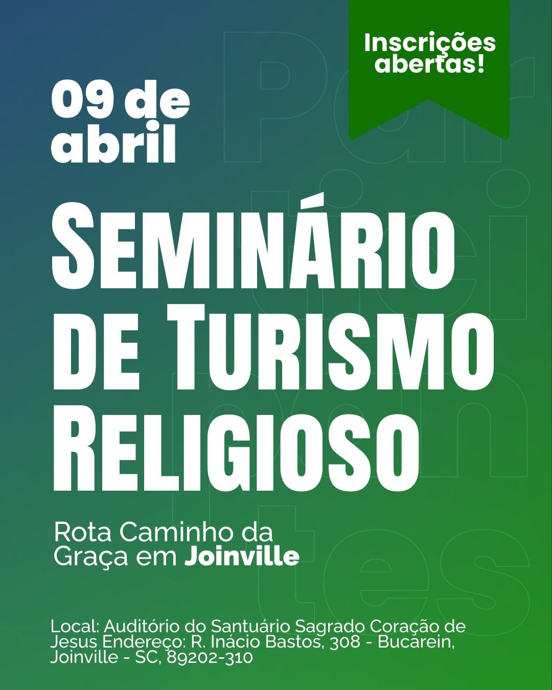Joinville recebe seminário de turismo religioso e avança na consolidação da rota caminhos da graça