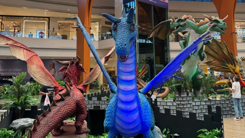 Seres mitológicos ganham vida no Iguatemi Bosque com a inédita Exposição Internacional Dragões